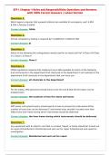 STP &vert; Chapter 1 Roles and Responsibilities Questions and Answers&NewLine;with 100&percnt; Correct Answers &vert; Latest Version