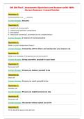 SW 220 Final &vert; Assessment Questions and Answers with 100&percnt;&NewLine;Correct Answers &vert; Latest Version