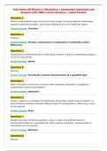 Task Verbs &lpar;AP Physics C&colon; Mechanics&rpar; &vert; Assessment Questions and&NewLine;Answers with 100&percnt; Correct Answers &vert; Latest Version