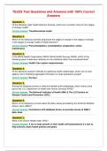 TExES Test Questions and Answers with 100&percnt; Correct&NewLine;Answers