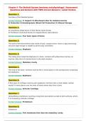 Chapter 5- The Skeletal System &lpar;anatomy and physiology&rpar; &vert; Assessment&NewLine;Questions and Answers with 100&percnt; Correct Answers &vert; Latest Version