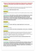 Chapter 4&colon; Using Teamwork in Performance Improvement &vert; Assessment&NewLine;Questions and Answers with 100&percnt; Correct Answers &vert; Latest Version