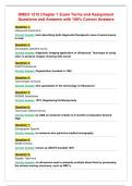 DMSO 1210 Chapter 1 Exam Terms and Assignment&NewLine;Questions and Answers with 100&percnt; Correct Answers