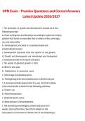 CPN Exam&comma; Practice Questions and Correct Answers&comma; Latest Update 2026&sol;2027 Exam Preparation Material