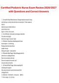 Package deal  for CPN Exam&comma; Practice Questions and Correct Answers&comma; Latest Update 2026&sol;2027 Exam Preparation Material