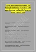 Digital Radiography and PACS&colon; Key&NewLine;Concepts and Image Formation with&NewLine;questions and well verified answers&NewLine;actual exam&excl;&excl;&excl; 2026