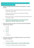 Relias Basic Dysrhythmia Practice Questions 2026 &vert; Questions & Answers &vert; Latest Update &vert; Complete ECG Exam Prep