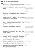 CNA FLORIDA NURSE ASSISTANT EXAM STUDY GUIDE 2026 COMPLETE QUESTIONS WITH CORRECT DETAILED ANSWERS &vert;&vert; 100&percnt; GUARANTEED PASS RECENT VERSION