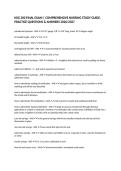 NSG 300 FINAL EXAM &vert; COMPREHENSIVE NURSING STUDY GUIDE&comma; PRACTICE QUESTIONS & ANSWERS 2026&sol;2027