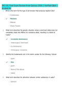 BIO 101 Final Exam Review 2026 &vert; Quiz-Based Questions & Answers &vert; Latest Update &vert; Complete Biology Exam Prep