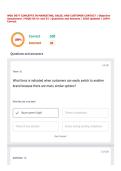 WGU D077 CONCEPTS IN MARKETING&comma; SALES&comma; AND CUSTOMER CONTACT &vert; Objective Assessment &vert; OA V1 and V2 &vert; Questions and Answers &vert; 2026 Updated &vert; 100&percnt; Correct&period;