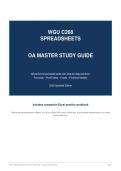 WGU C268 Spreadsheets OA Master Study Bundle &vert; 88 Performance-Based Excel Tasks with Step-by-Step Solutions&comma; Formulas&comma; PivotTables&comma; Charts & Financial Models &vert; 2026 Updated