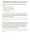 Cardiac NCLEX Questions with VERIFIED Answers &lpar;Guaranteed Success&rpar;