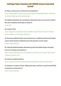 Cardiology Fisdap 2 Questions with VERIFIED Answers &lpar;Guaranteed&NewLine;Success&rpar;
