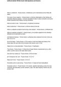 California Barber Written Exam 2026 Questions and Answers&excl; 100&percnt; CORRECT ANSWERS ALREADY RATED A&plus;