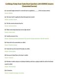 Cardiology Fisdap Exam Study Sheet Questions with VERIFIED Answers&NewLine;&lpar;Guaranteed Success&rpar;