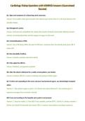 Cardiology Fisdap Questions with VERIFIED Answers &lpar;Guaranteed&NewLine;Success&rpar;