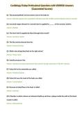 Cardiology Fisdap Professional Questions with VERIFIED Answers&NewLine;&lpar;Guaranteed Success&rpar;