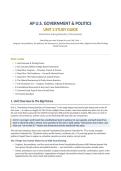 AP U&period;S&period; Government & Politics Unit 2 Study Guide&colon; Interactions Among Branches of Government