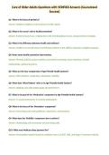 Care of Older Adults Questions with VERIFIED Answers &lpar;Guaranteed&NewLine;Success&rpar;