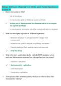Biology 101 Exam 3 Practice Test 2026 &vert; Most Tested Questions & Answers &vert; Latest Update &vert; Complete Exam Prep