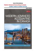 Modern Advanced Accounting in Canada&comma; Darrell Herauf and Murray Hilton&comma; 9th Edition &mdash; Solution Manual