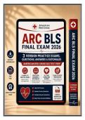 ARC BLS Final Exam 2026 &vert; 3 Practice Exam Versions with Questions&comma; Answers & Rationales &vert; 