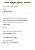 Care of Older Adults Respiratory Questions with VERIFIED Answers&NewLine;&lpar;Guaranteed Success&rpar;