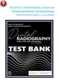 TEST BANK for Dental Radiography&colon; Principles and Techniques 6th Edition Iannucci Joen and Howerton Laura &vert; Complete 35 Chapters