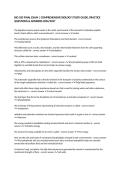 BIO 183 FINAL EXAM &vert; COMPREHENSIVE BIOLOGY STUDY GUIDE&comma; PRACTICE QUESTIONS & ANSWERS 2026&sol;2027