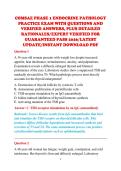 COMSAE PHASE 1 ENDOCRINE PATHOLOGY &NewLine;PRACTICE EXAM WITH QUESTIONS AND &NewLine;VERIFIED ANSWERS&comma; PLUS DETAILED &NewLine;RATIONALES&sol;EXPERT VERIFIED FOR &NewLine;GUARANTEED PASS 2026&sol;LATEST &NewLine;UPDATE&sol;INSTANT DOWNLOAD PDF