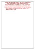 Test Bank for Women&rsquo;s Health Care in Advanced Practice Nursing 3rd Edition by Ivy M&period; Alexander&comma; Versie Johnson-Mallard&comma; Elizabeth Kostas-Polston&comma; Catherine Ingram Fogel & Nancy Fugate Woods &ndash; Full Chapters &vert; Comprehensive Women&rsquo;s Health Nursing Exam Resou