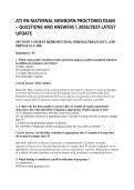 ATI RN MATERNAL NEWBORN PROCTORED EXAM &ndash; QUESTIONS AND ANSWERS &vert; 2026&sol;2027 LATEST &NewLine;UPDATE 
