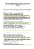 Galen NUR 265 &lpar;NUR265&rpar; Advanced Concepts of Medical-Surgical Nursing &ndash; Exam 4 Version 2 Review &vert; Questions & Answers &vert; Latest 2026&ndash;2027&period;