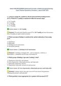Advanced Concepts Of Medical-Surgical Nursing NUR 265 &lpar;NUR265&rpar;&colon; Exam 3 Complete Review Questions and Answers &vert; A&plus; Latest Updated 100&percnt; Fall 2026&sol;2027-Galen&period;