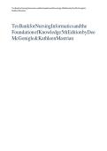Test Bank for Nursing Informatics and the Foundation of Knowledge 4th Edition by McGonigle Complete Questions and Answers Study Guide for Nursing Students Preparing for Nursing Informatics Healthcare Technology Information Management Electronic Health Rec