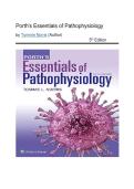 Test Bank - Porth's Essentials of Pathophysiology&comma; 5th Edition &lpar;Norris&comma; 2020&rpar;&comma; Chapter 1-52 Fully Covered