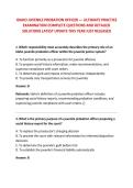 IDAHO JUVENILE PROBATION OFFICER &mdash; ULTIMATE PRACTICE &NewLine;EXAMINATION COMPLETE QUESTIONS AND DETAILED &NewLine;SOLUTIONS LATEST UPDATE THIS YEAR JUST RELEASED