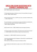 &NewLine;&NewLine;&NewLine;AMCA CMA EXAM QUESTIONS WITH CORRECT ANSWERS 2025&period;pdf&NewLine;
