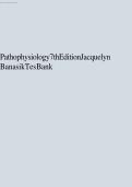 Test Bank for Pathophysiology 7th Edition by Jacquelyn Banasik Complete Questions and Answers Study Guide for Nursing and Allied Health Students Preparing for Disease Processes Clinical Concepts Patient Assessment Medical Conditions and Healthcare Examina