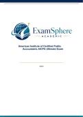 American Institute of Certified Public Accountants AICPA Exam