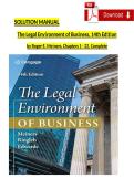 Solution Manual for The Legal Environment of Business 14th Edition by Meiners&comma; Ringleb & Edwards &vert; Accurate Q&A