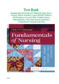 Test Bank for Fundamentals of Nursing 12th Edition by Potter & Perry &vert; Latest 2026&sol;2027 Edition &vert; All 50 Chapters Covered &vert; 100&percnt; Verified Answers with Rationales &vert; NCLEX-Style Practice Questions