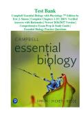 Campbell Essential Biology with Physiology 7th Edition Test Bank&colon; 100&percnt; Verified Chapter 1-29 Questions & Rationales &vert; Latest 2026 Edition &vert; Essential Biology Exam Prep & Study Guide