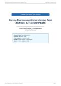 Nursing Pharmacology Comprehensive Exam&NewLine;&lpar;NURS 251 Level&rpar; 2026 UPDATE