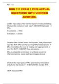 DHN 311 EXAM 1 2026 ACTUAL &NewLine;QUESTIONS WITH VERIFIED &NewLine;ANSWERS&period;