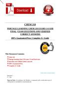 Portage Learning CHEM 210 Exams 1&ndash;8 & Final &vert; Questions & Answers