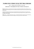 FLORIDA CIVIC LITERACY &lpar;FCLE&rpar; TEST FINAL EXAM 2026