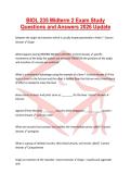 BIOL 235 Midterm 2 Exam Study Questions and Answers 2026 Update