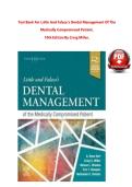 TEST BANK For Little and Falace's Dental Management of the Medically Compromised Patient&comma; 10th Edition by Craig Miller&comma; Verified Chapters 1 - 30&comma; Complete Newest Version